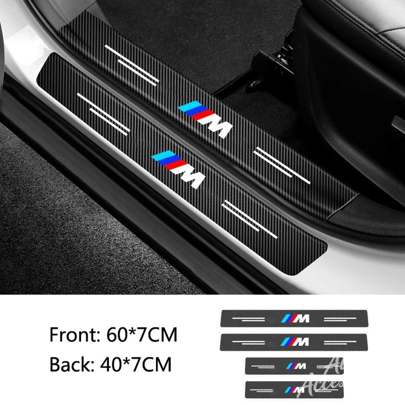 Фото Защитная декоративная наклейка на порог автомобиля от царапин для BMW M Power M1 M2 M3 M5 X1 X2 X3 X5 X6 X7 E46 E39 E36 F34 №2