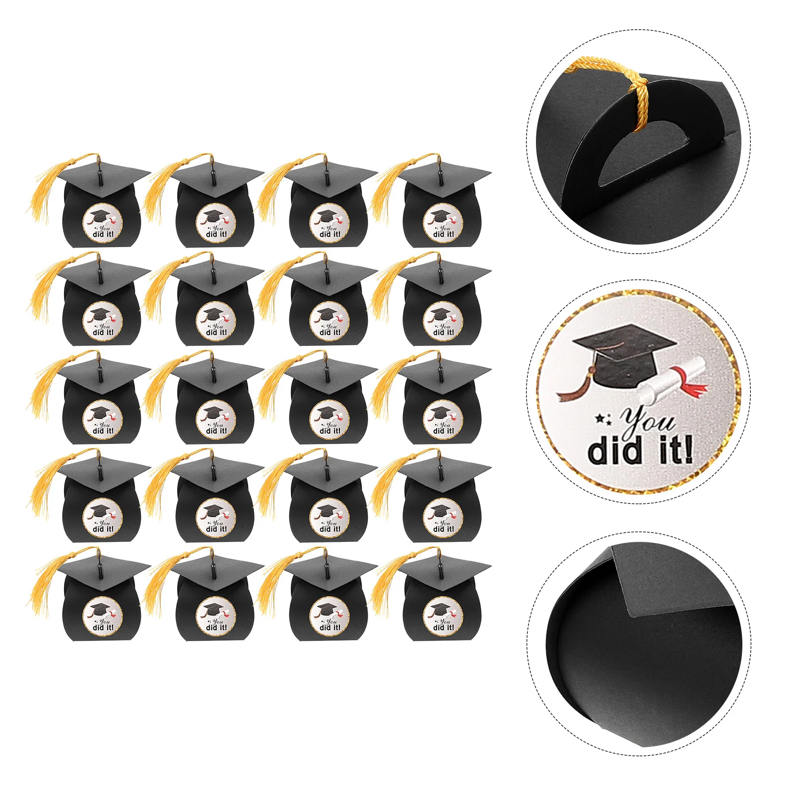 

50Pcs Box Multi-function Candy Container Convenient Present Box Decorative Candy Case for Gift Party