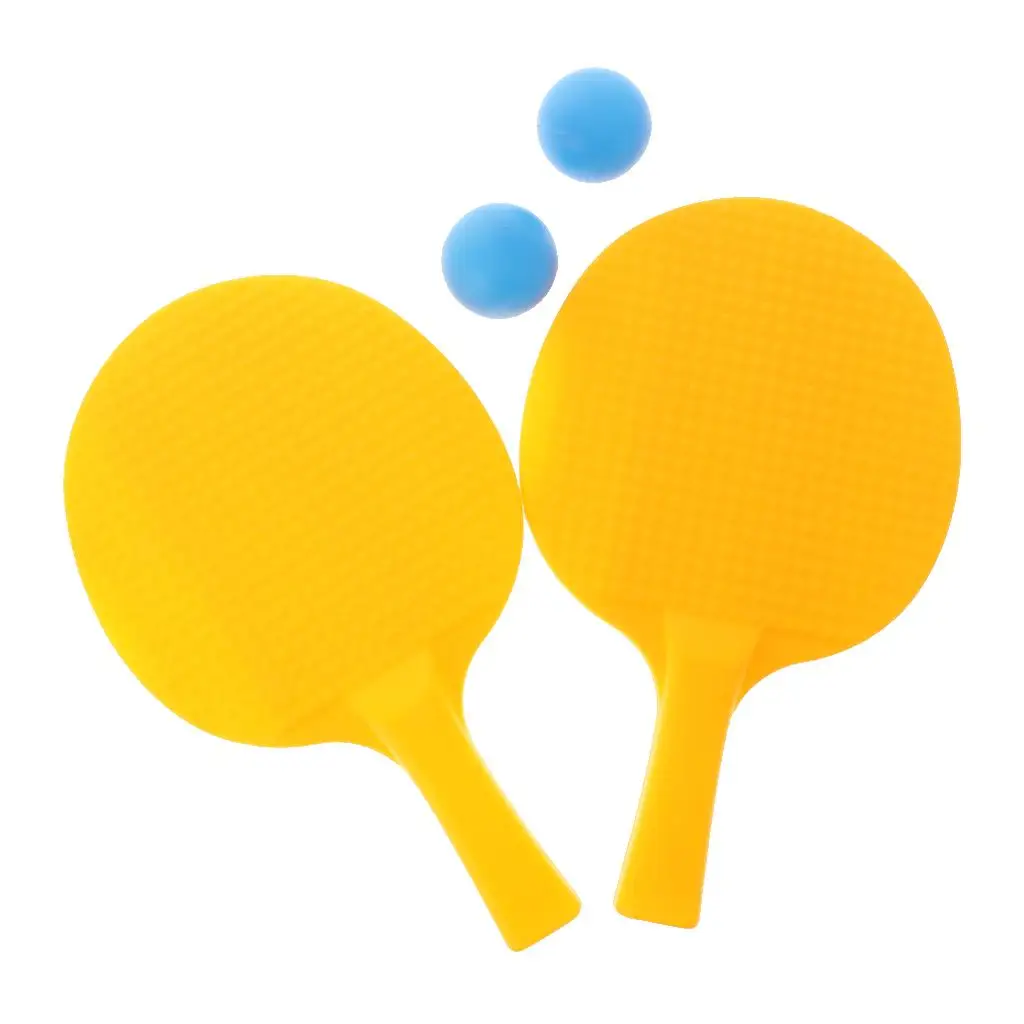 

Table Tennis Pong Ball Set 2 Racket Paddle Bat & 2Balls