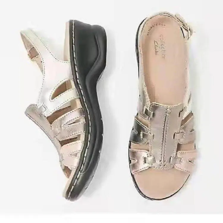 

Женские сандалии с открытым носком, летние повседневные пляжные сандалии на танкетке, Размеры 35-43, 2022