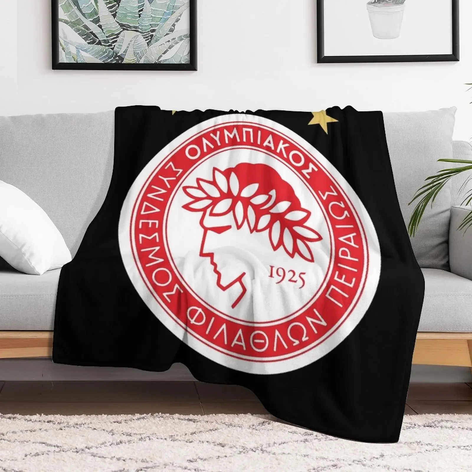 Винтажное одеяло Olympiacos FC Fleece