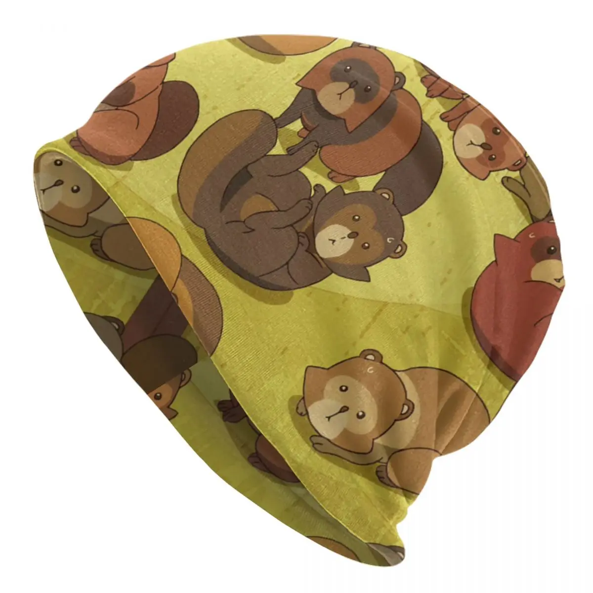 Tenuki Tanuki теплая вязаная шапка в стиле хип-хоп шапка-капот осенне-зимняя уличная