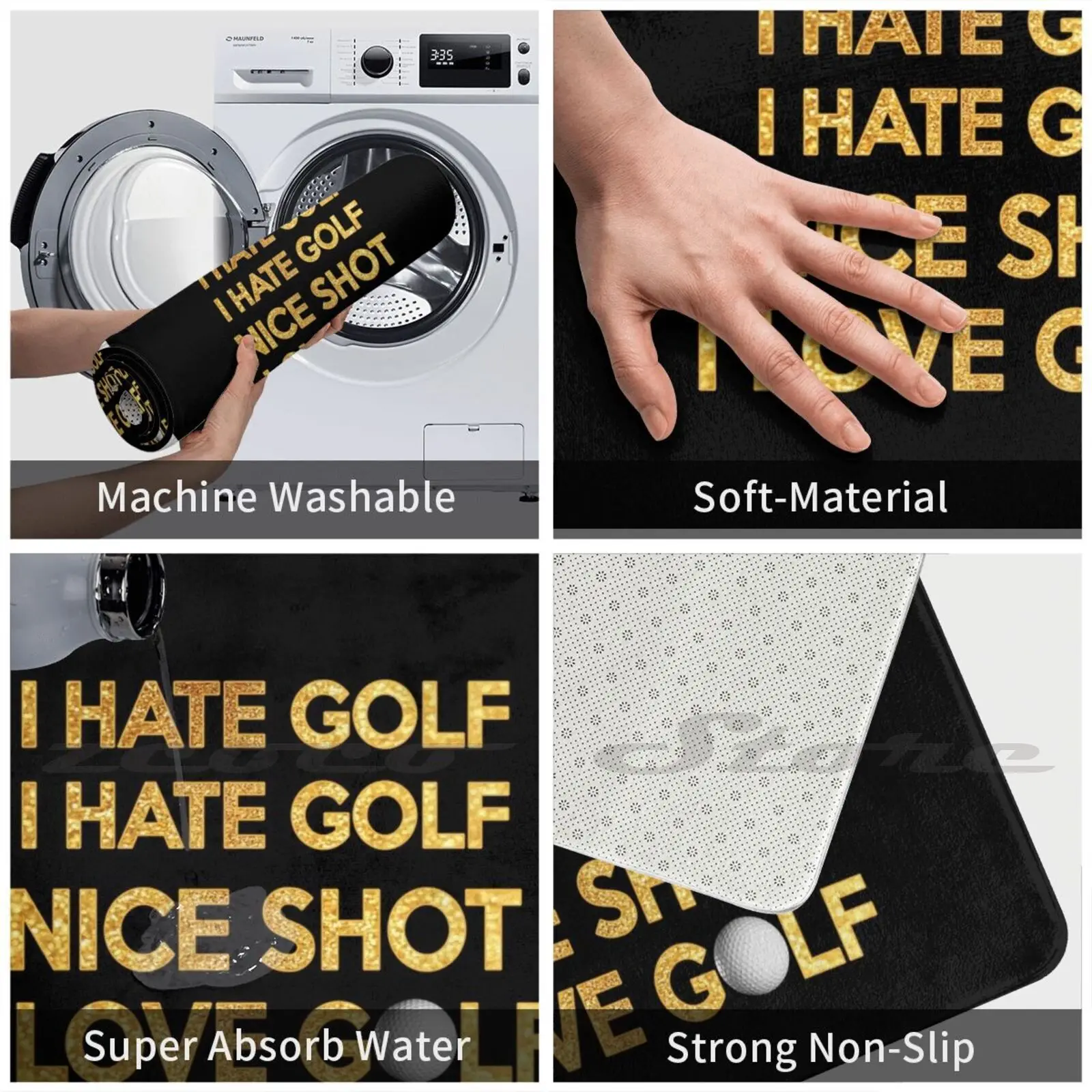 Коврик от Best Dad нескользящий коврик впитывающий воду для гольфа |