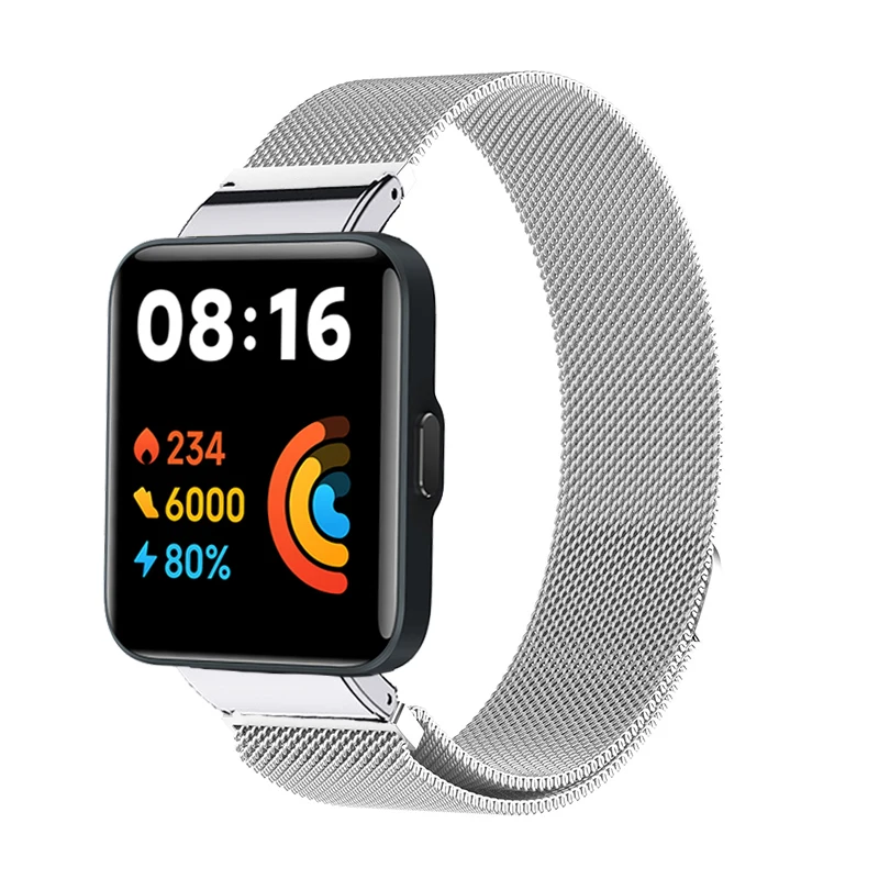 

Metal Bracelet for Redmi Watch 2 Lite Strap Stainless Steel Magnetic Loop Watchband for Xiaomi Watch Lite Smartwatch Accessories