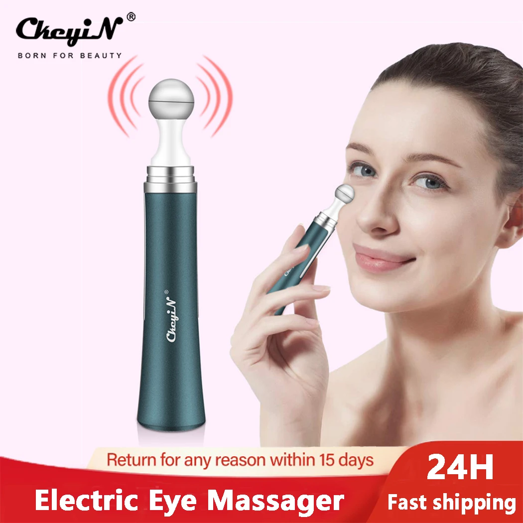 

CkeyiN Mini Electric Eye Massager Dark Circle Remover Vibrating Eye Massage Bar Face Skin Tightening Fine Line Removal Stick