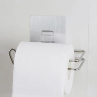 self adhesive tissue holder rack kitchen toilet paper holder rack roll paper holder stand storage rack bathroom accessories