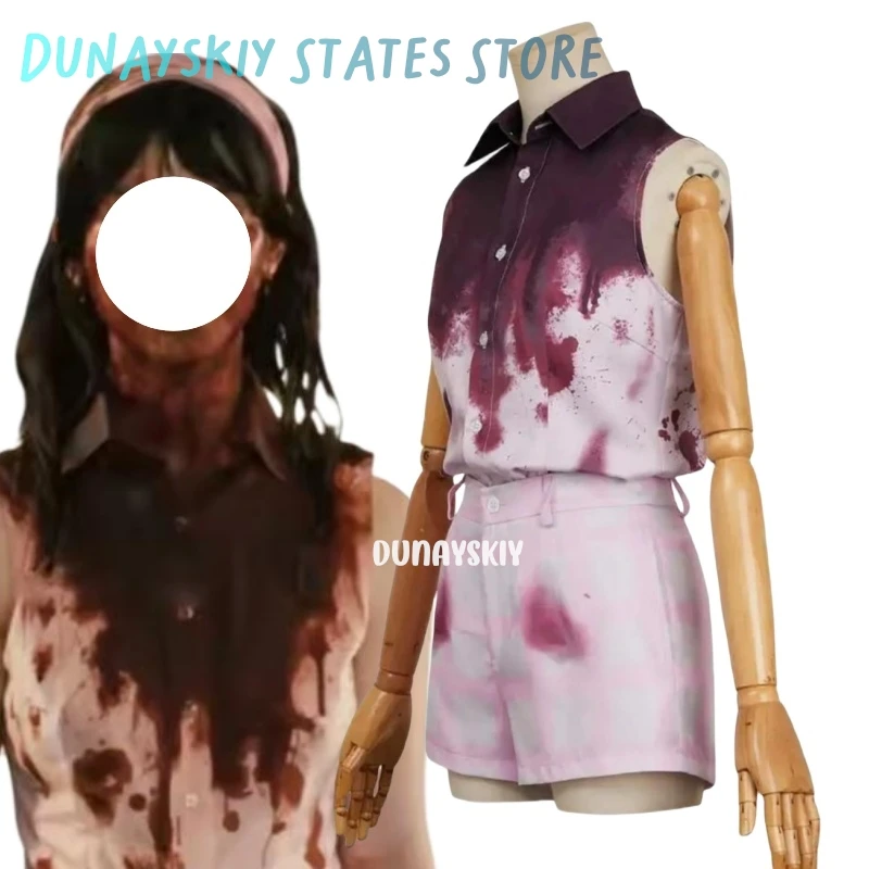 Костюмы для косплея Алисы розовый топ брюки повязка на голову комплект