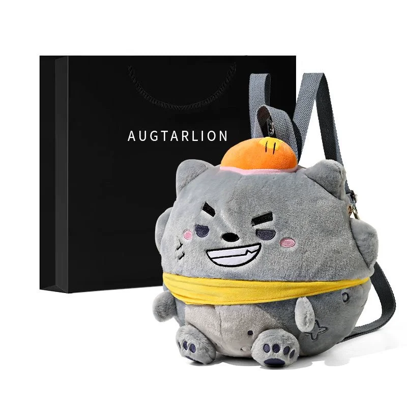 

Anime Peripheral Stationary Wolffy Plush Phone Backpack Kawaii Shoulders Bags Children Schoolbags Cute Office Supplies Gifts