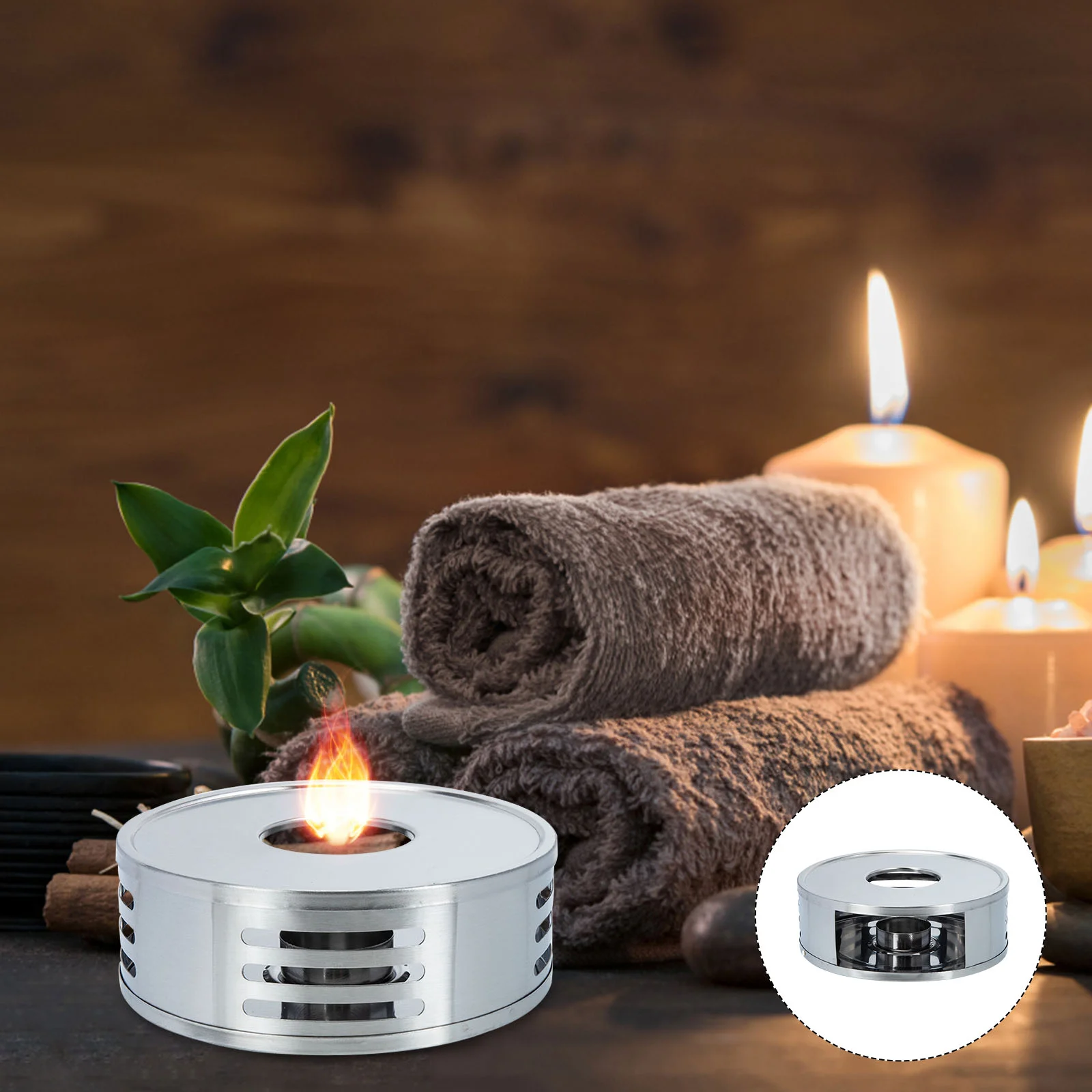 

Warmer Tea Teapot Stand Coffeestove Stainless Steel Heater Heating Base Porcelain Light Metal