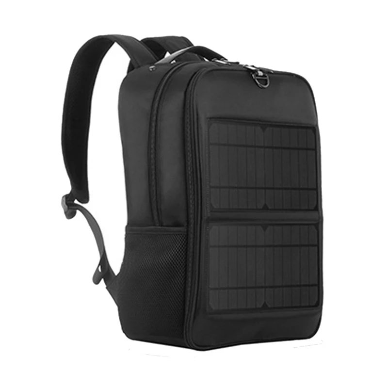 

14W Solar Panel Powered Backpack Laptop Backpack Water Proof Backpack With USB Charging Port