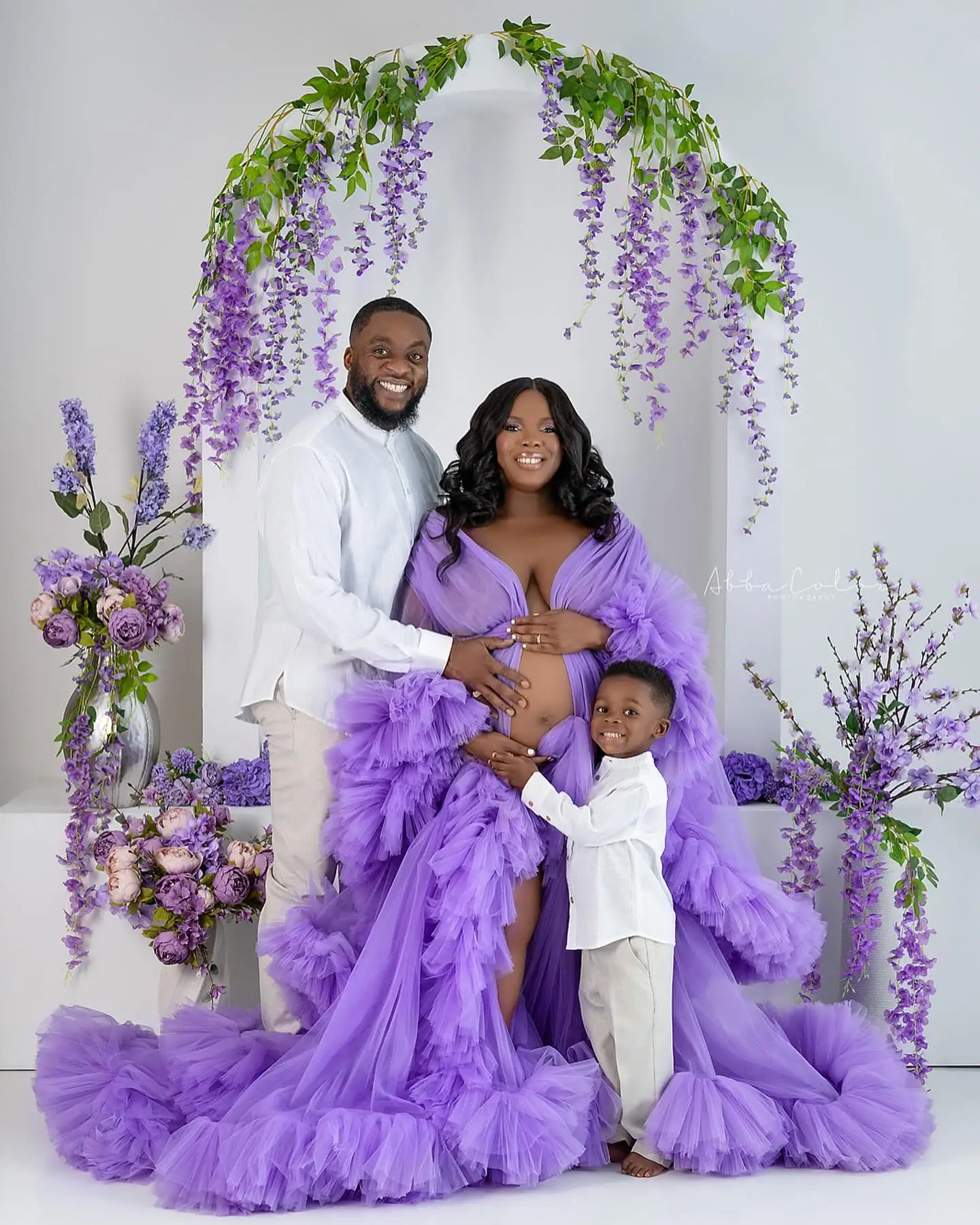 Elegant Party Tulle Dresses For Pregnant Women 2023 Sexy Maternity Long Dress Photo Session Premama Baby Shower Photoshoot Robes