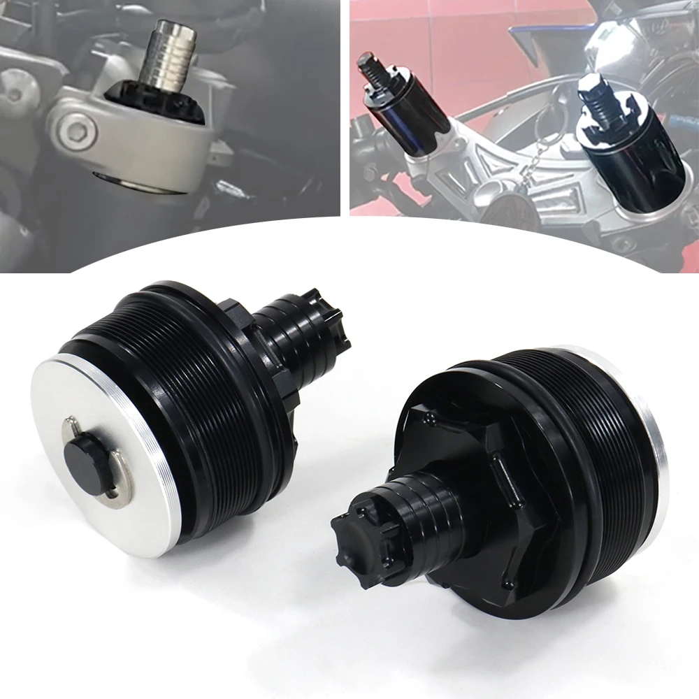 49mm CNC Shock Absorber Screw Cover Cap Preload Adjusters Fork Bolts Fit for Harley Davidson V-Rod 2002-2011 Night Rod 2006-2011 - купить по