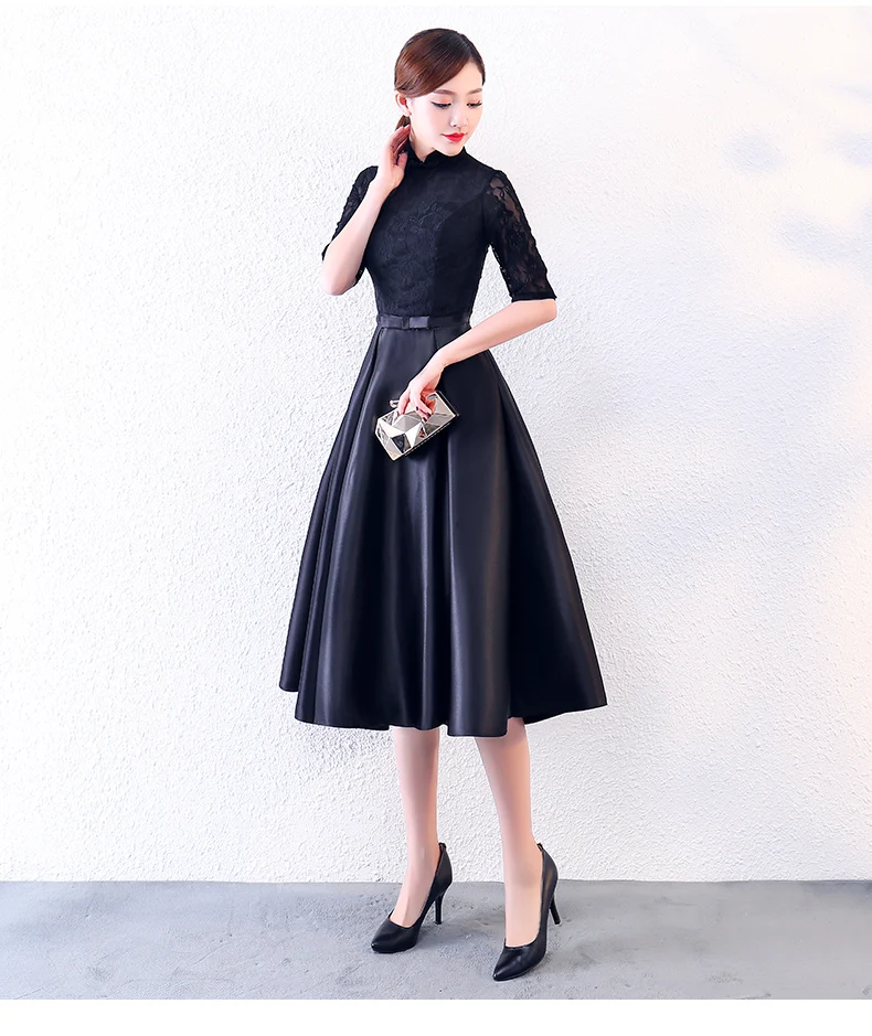

Black Banquet Senior Small Evening Dress Female 2022 New Temperament Noble High-End Usually Can Wear Summer