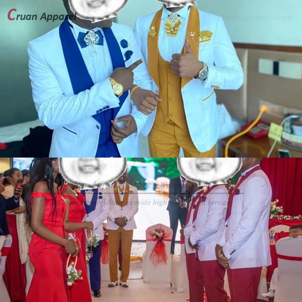 Мужские костюмы цвета слоновой кости фиолетового приталенный костюм для жениха