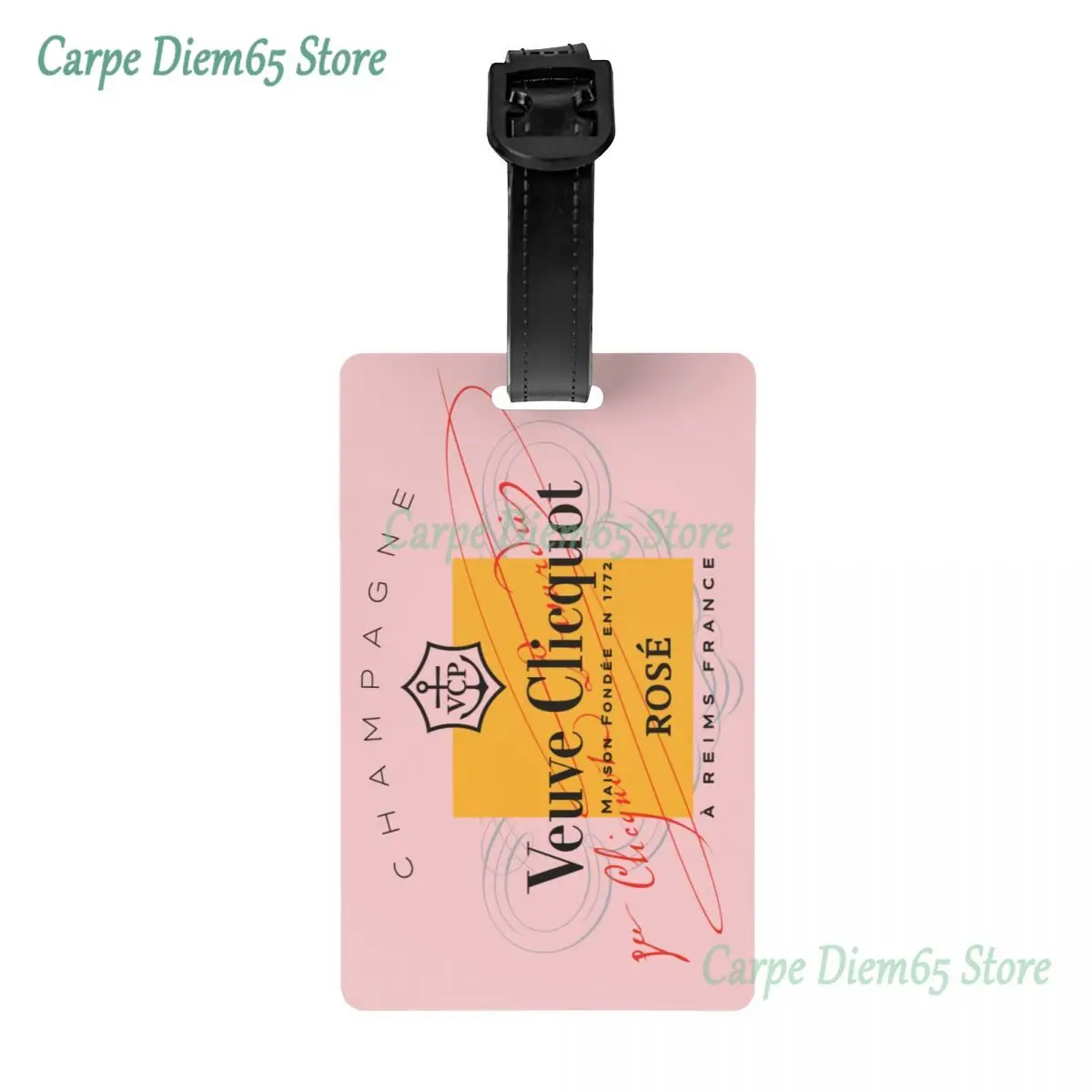 

Veuve Luggage Tag for Suitcases Funny Beer Clicquot Baggage Tags Privacy Cover ID Label