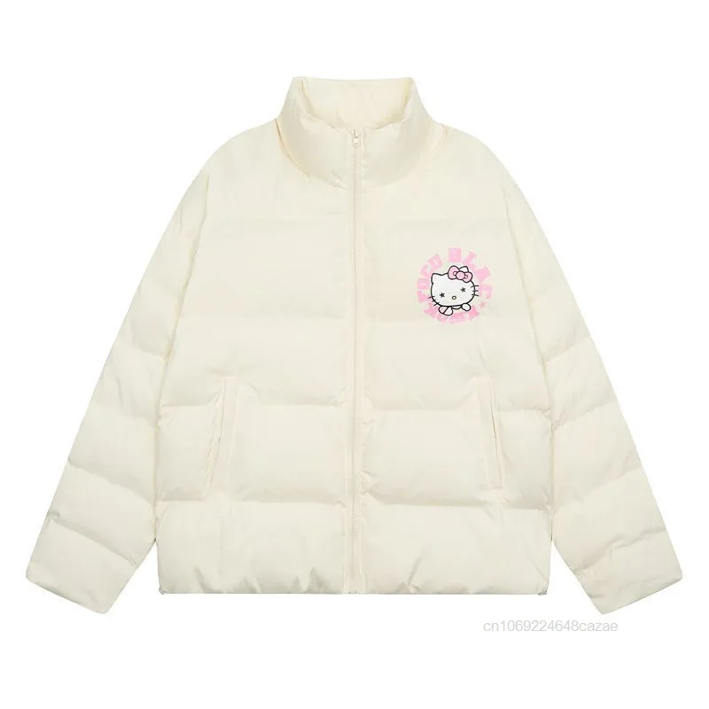 Sanrio Hello Kitty модная куртка с принтом в американском стиле зимняя новая толстая