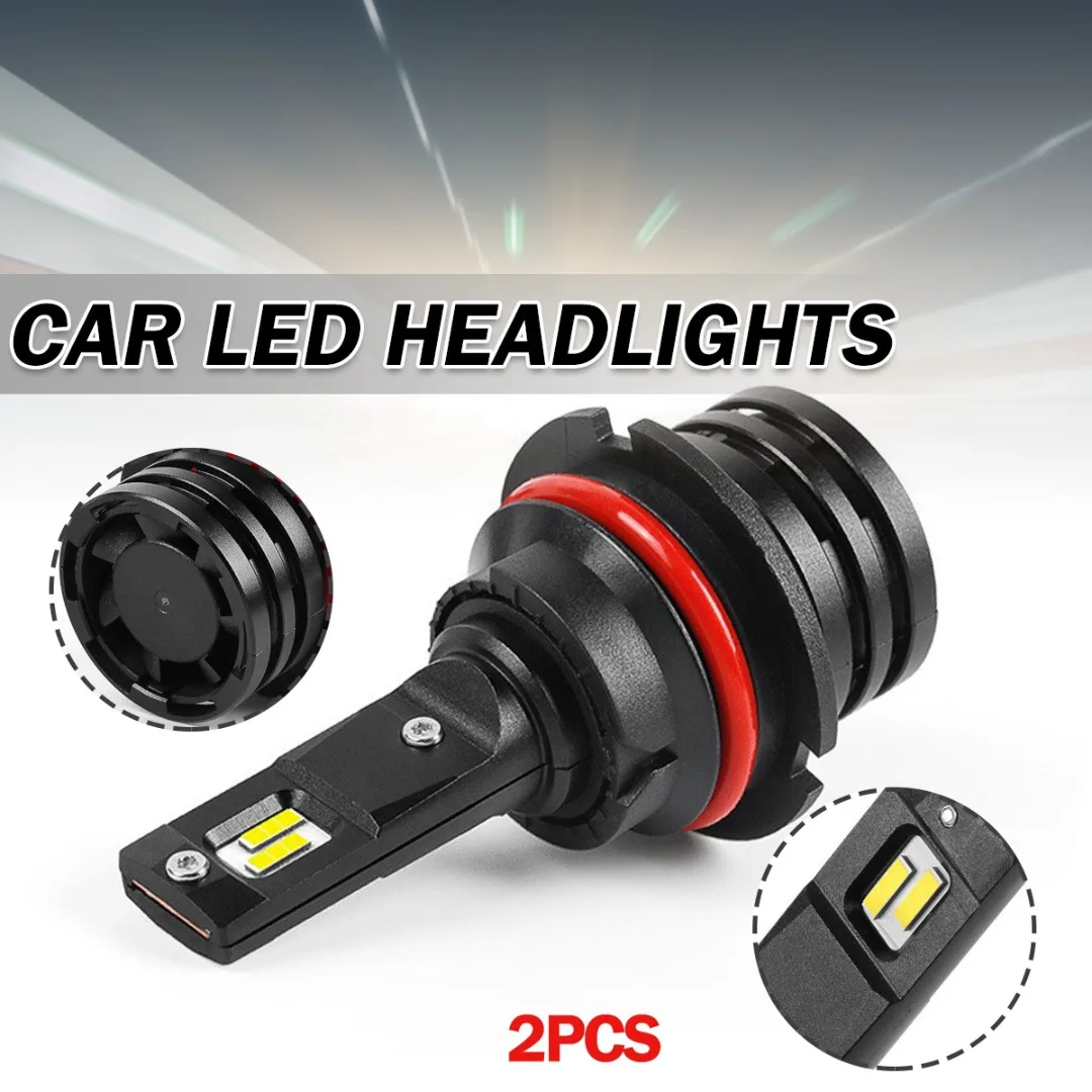 

2PCS 9V-32V Car Headlight Bulbs M2 H7 H11 High Brightness LED Head Lamp Kit High Low Beam Automobile Light Kit