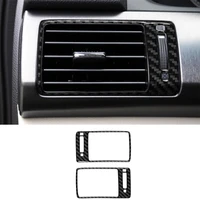 2pcs carbon fiber black side ac air vent outlet cover trim for honda accord 2013 2017 high quality air outlet decorative panel