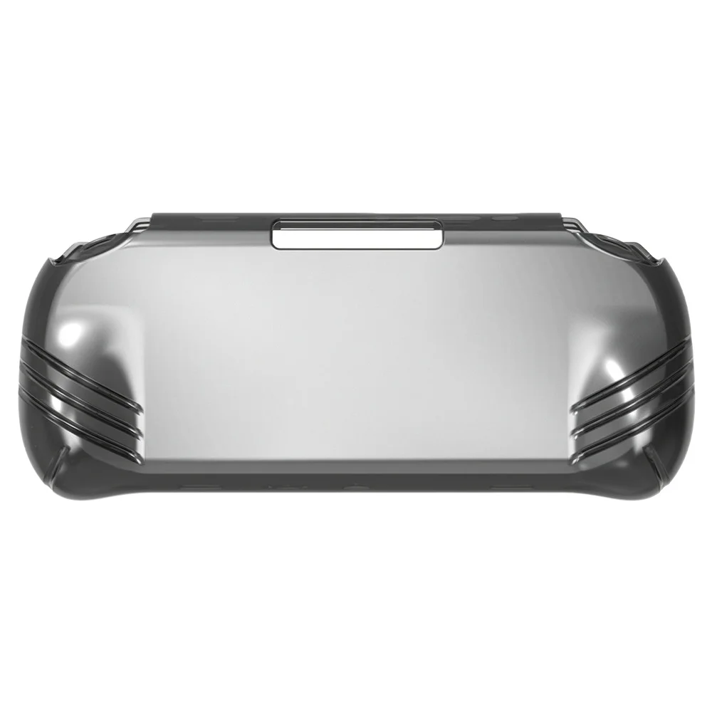 Фото Прозрачный охлаждающий чехол из ТПУ для игровой консоли Anbernic RG VITA PRO/RG VITA, защитный чехол от падения, прозрачный черный №4