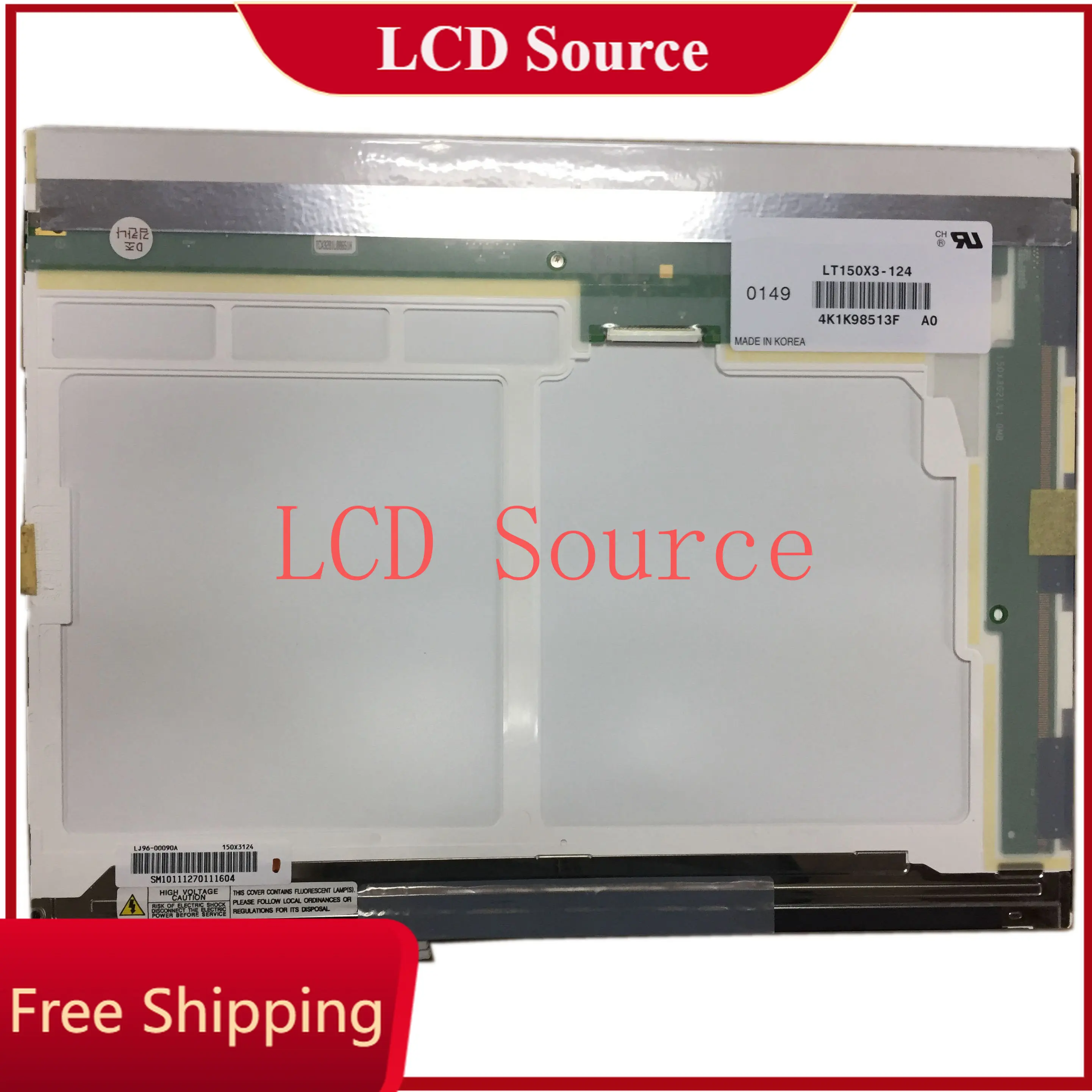 Фото LT150X3-124 1024(RGB)×768 20-контактная панель 15,0-дюймовый ЖК-экран для ноутбука XGA 15,0 дюймов №1