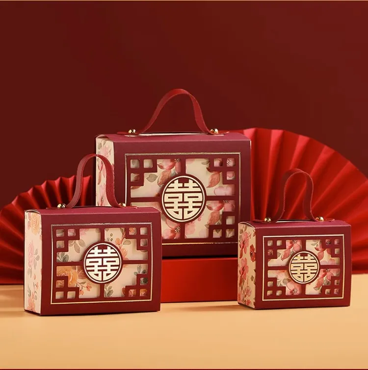 

Портативные картонные конфетницы в китайском стиле