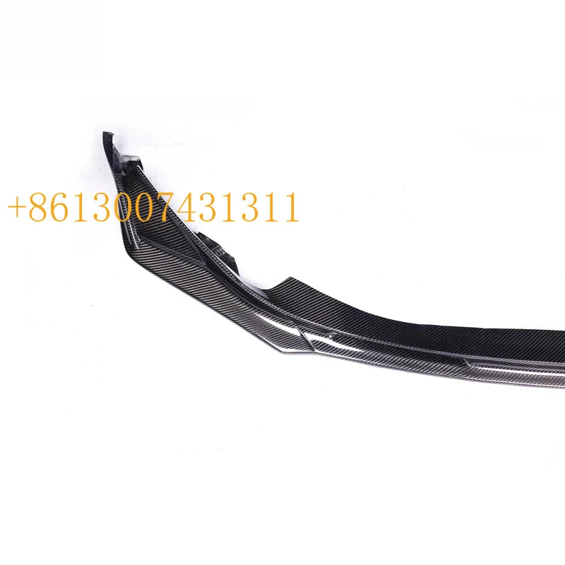 Фото Заводской передний спойлер FactoryAuto V-стиль из карбона для G80 G82 M3 M4 2021+ (1 шт.) №1