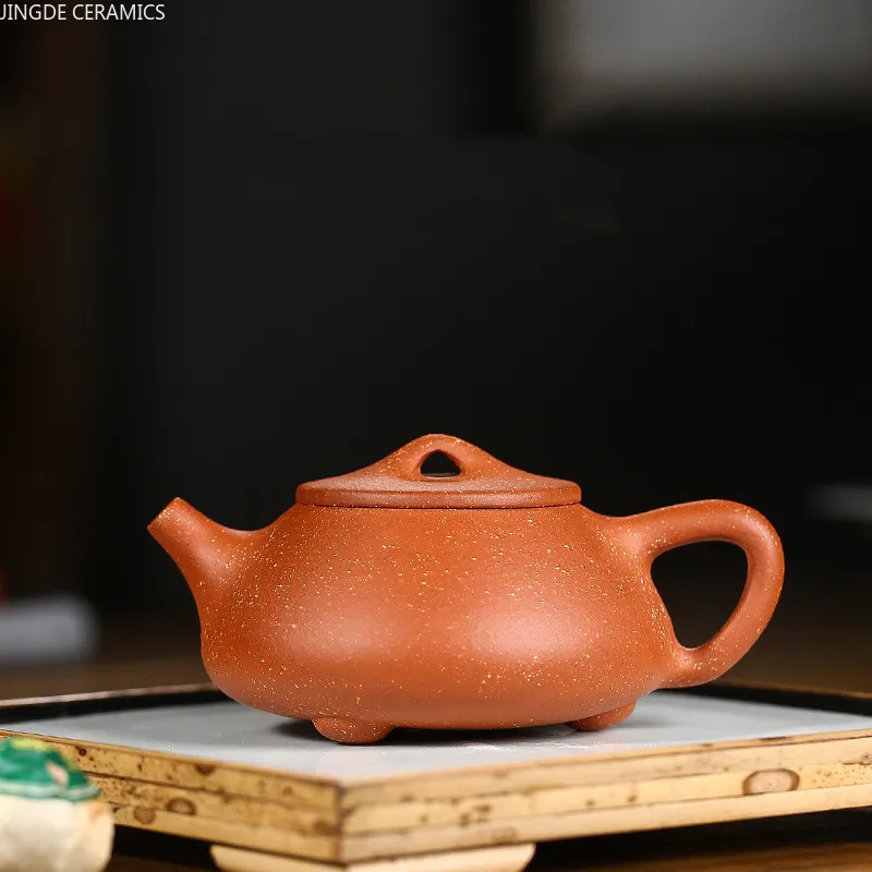 

Китайский стиль сырая руда Dahongpao фильтр чайный горшок домашний красивый чайник ручной работы Yixing Фиолетовый Глиняный Чайник чайный набор П...