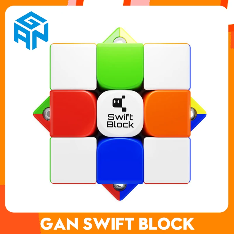 

GAN 355S Magnetic 3x3 Speed Cube Stickerless Gan Swift Block 355 S 3x3x3 Magic Cubes Antistress Puzzle Children's Gift