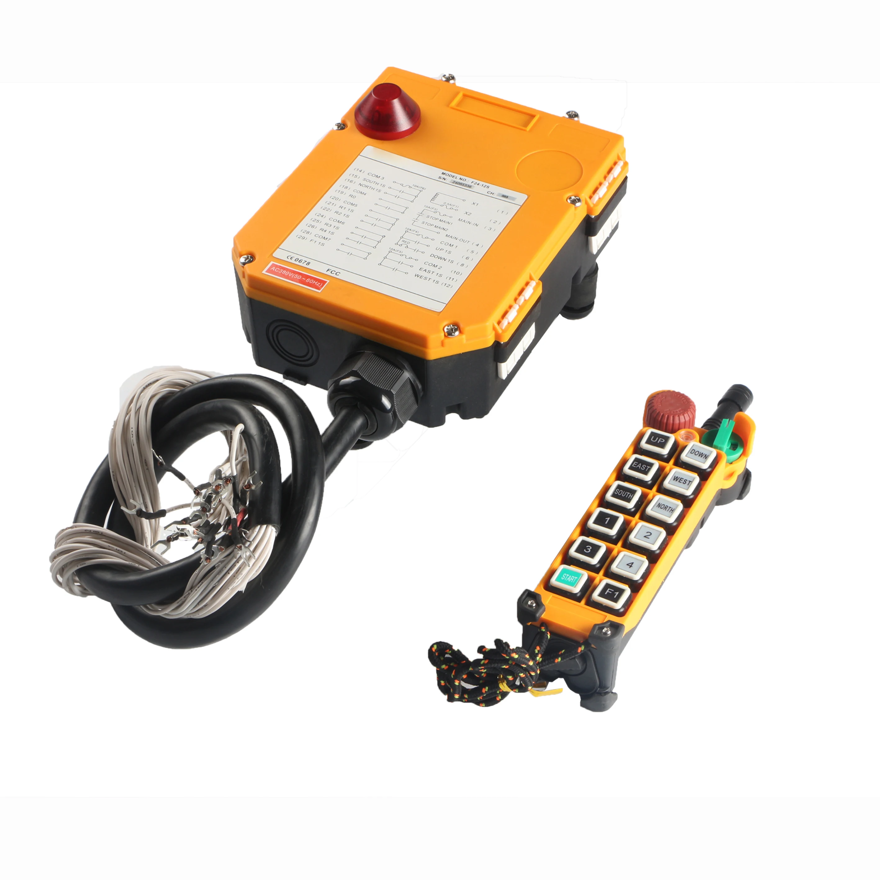 

F24-12D general waterproof double speed radio industrial wireless remote control for crane electric hoist