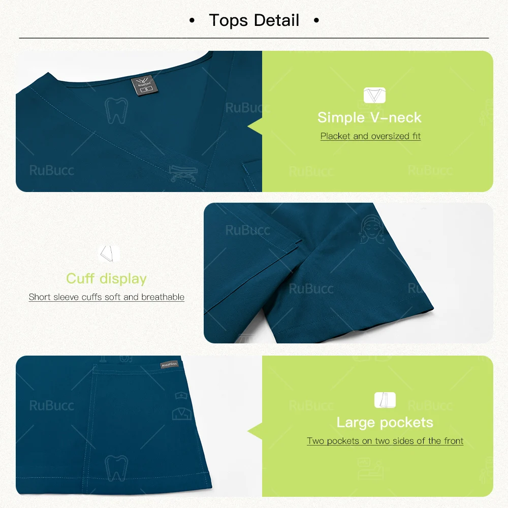 Однотонная рабочая одежда для кормления унисекс медицинский костюм