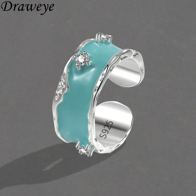 

Draweye Anillos Mujer Geometric Ins Korean Fashion Forefinger Vintage Cuff Rings for Women Adjustable Simple Jewelry
