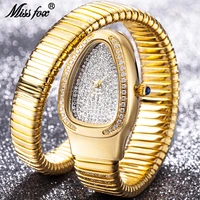 missfox womens watches top luxury brand iced out quartz watch 18k gold diamond steel aaa ladies jewelry clock rel%c3%b3gio masculino