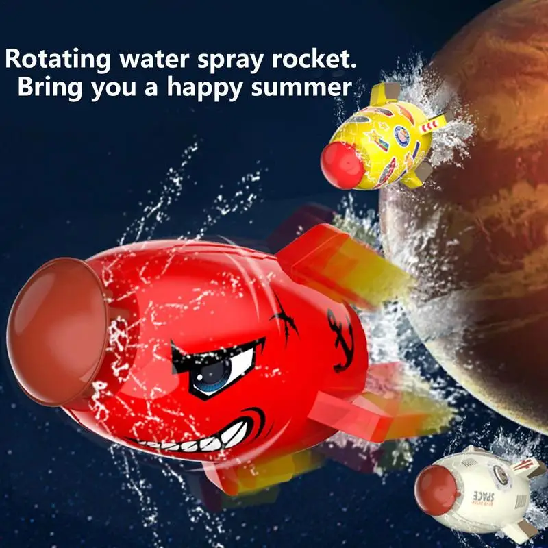 

Water Sprinkler Toy Rocket Modeling Swirl Spinning Sprinkler Outdoor Water Spray Sprinkler For Kids Toddlers Splashing Fun For