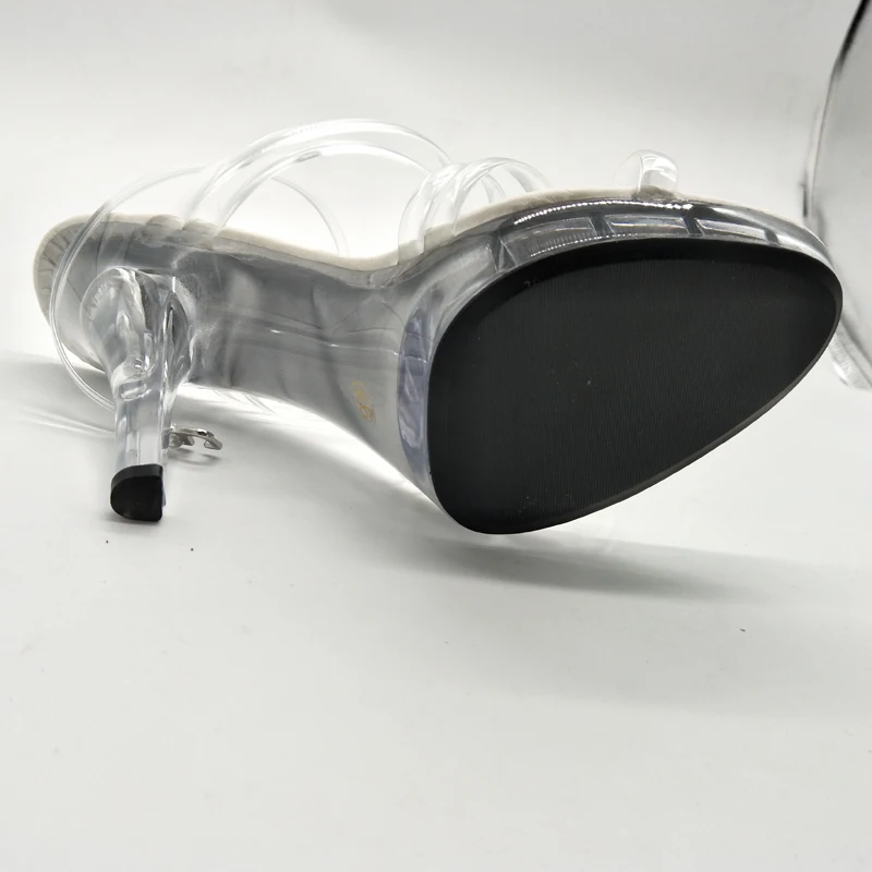 LAIJIANJINXIA новинка 13 см/5 дюймов верх из ПВХ модная Сексуальная экзотическая обувь на