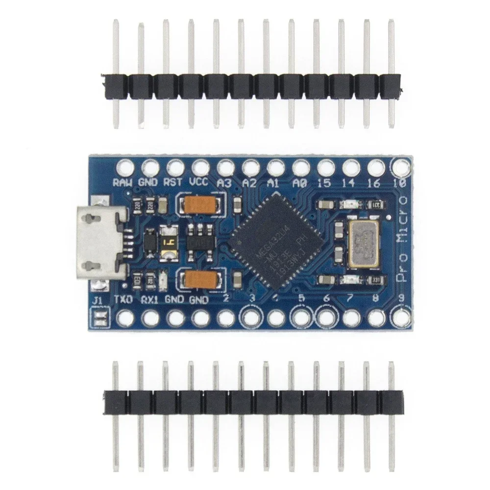 Микроконтроллер Pro Micro с Загрузчиком ATmega32U4 5 В/16 МГц модуль контроллера Mega32U4 Leonardo