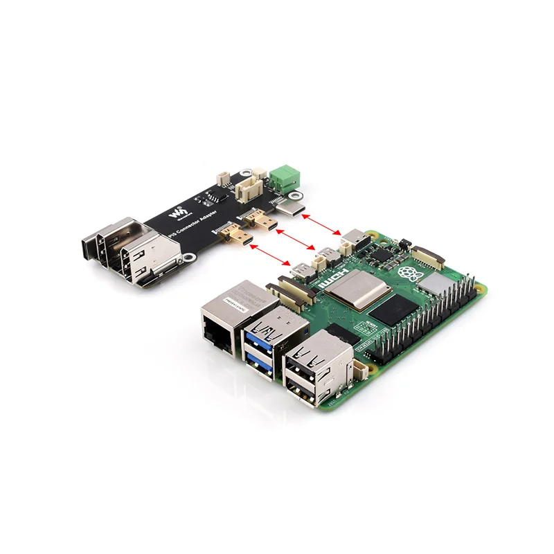 Фото Плата адаптера Raspberry Pi 4B/5 HDMI, стандартная плата расширения интерфейса HDMI Micro HDMI на выход 4K №2