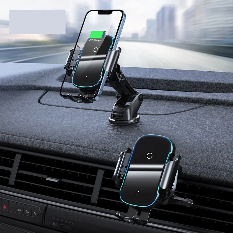 

Car Phone Holder 15W QI Wireless Charger For IPhone 11 Xiaomi Samsung Car Mount Infrared Fast Wireless Charging Charger