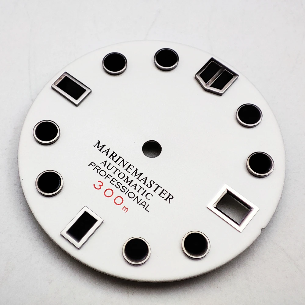 Modification Accessories Dirty 28.5MM Dial With Single Face Calendar Suitable For NH35/4R Movement White Panel Sports Waterproof