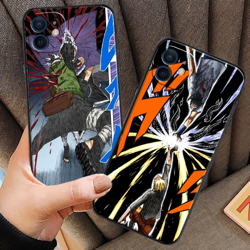 

NARUTO Sasuke Phone Cases For iPhone 11 12Pro 13 MAX 6 6S 7 8 Plus XS 12 13 Mini X XR SE 2020 New Silicone Back Cover Fanda
