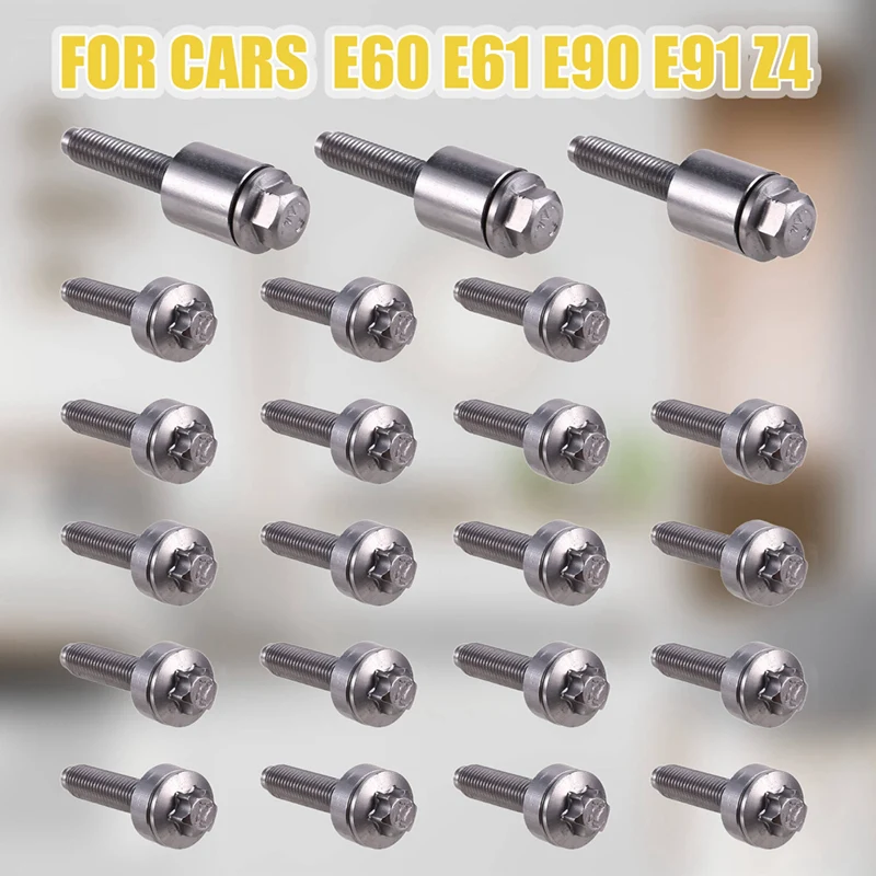 22 шт./комплект алюминиевые Винты для BMW E60 E61 E90 E91 Z4 11120409288