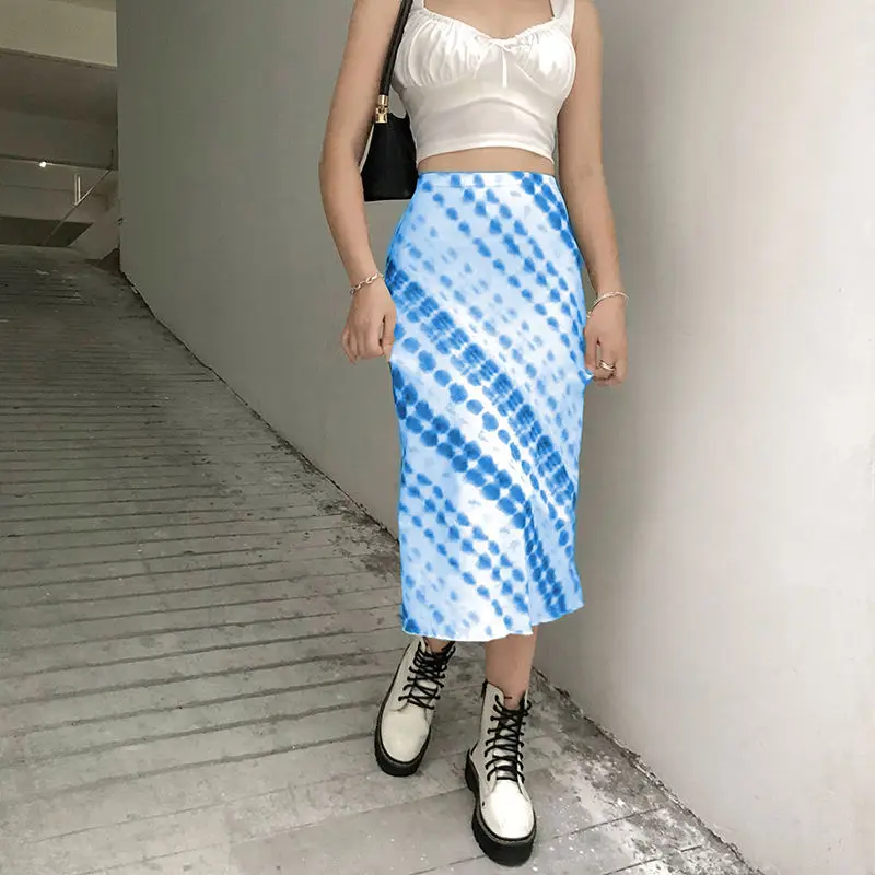 

Summer Sweet Bodycon Skirt Summer Printed Y2k Printed 2022 Midi Women Lady Skirts