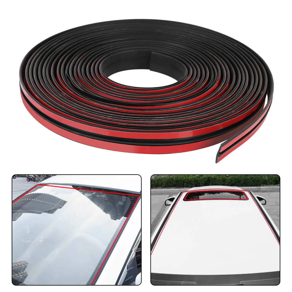 

Уплотнительная лента на лобовое стекло, крышу, Универсальная автомобильная наклейка, аксессуары для уплотнения автомобиля