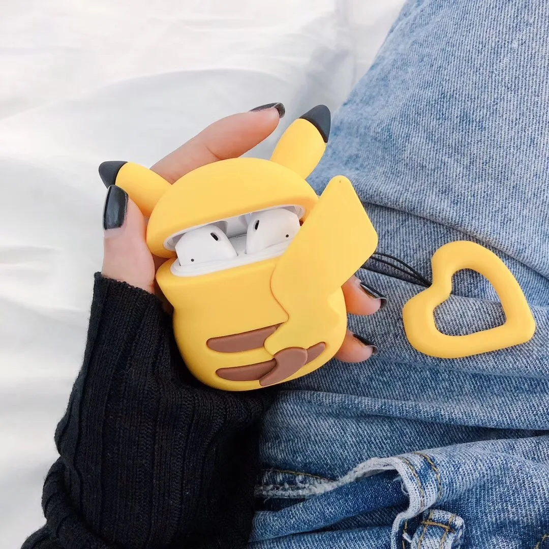 Cute cartoon anime silicone sleeve Case for Airpods 1 2 3 Pro