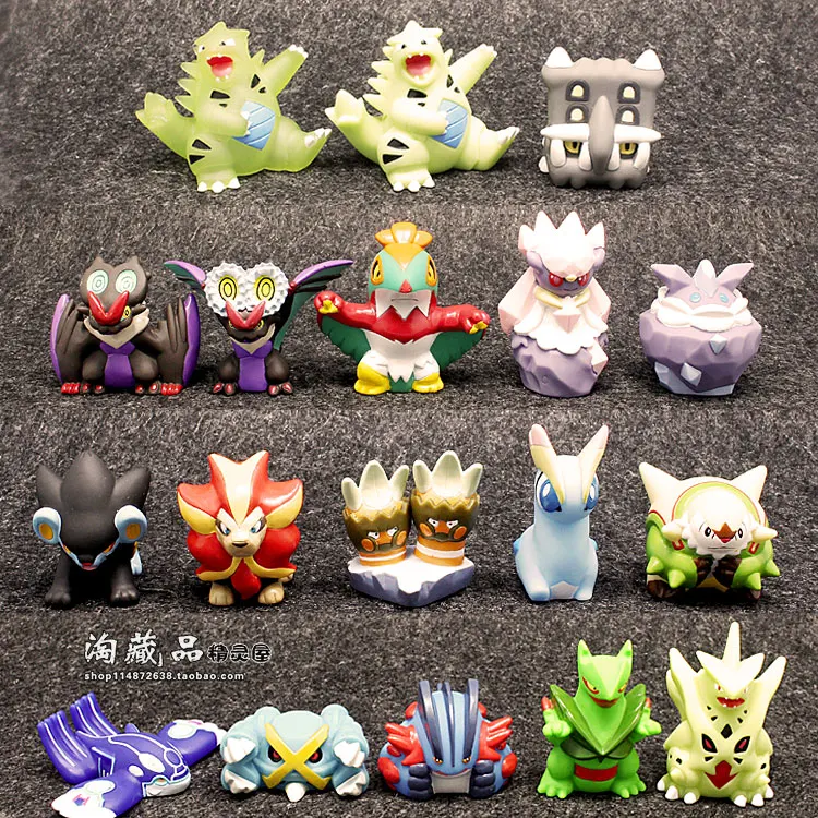 

Anime Figure Pokemon Action FigureGenuine Bulk Tyranitar Grovyle Noiven Hawlucha Doll Ornament Children Toys