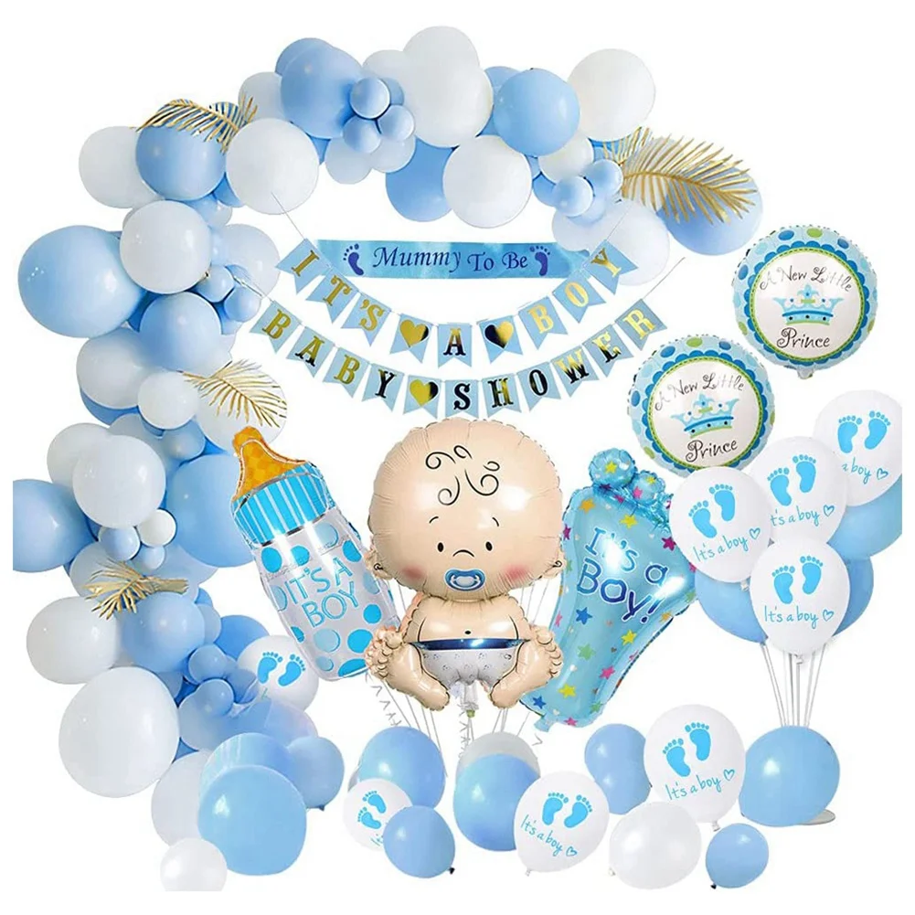 

Украшения для вечеринки в честь будущей матери мальчика, набор голубых воздушных шаров для будущей матери мальчика, баннеры для будущей матери мальчика