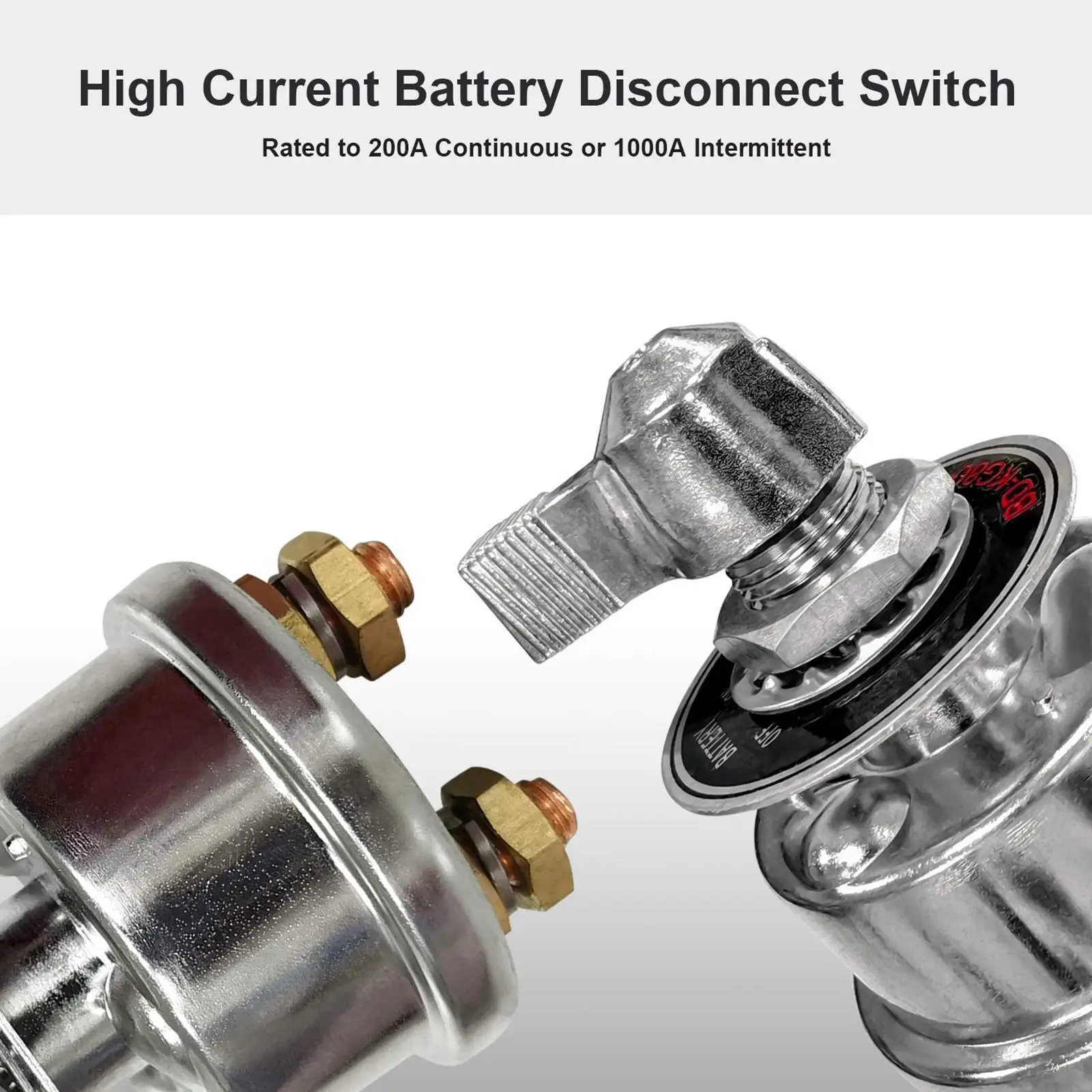 

High Current Master Battery Disconnect Switch for Face Plate For Car Truck