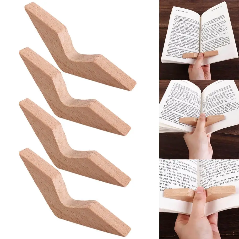 

Portable Boy Girl Bookmark Book Lover Book Page Holder Wood Page Spreader Thumb Book Support Thumb Bookmark