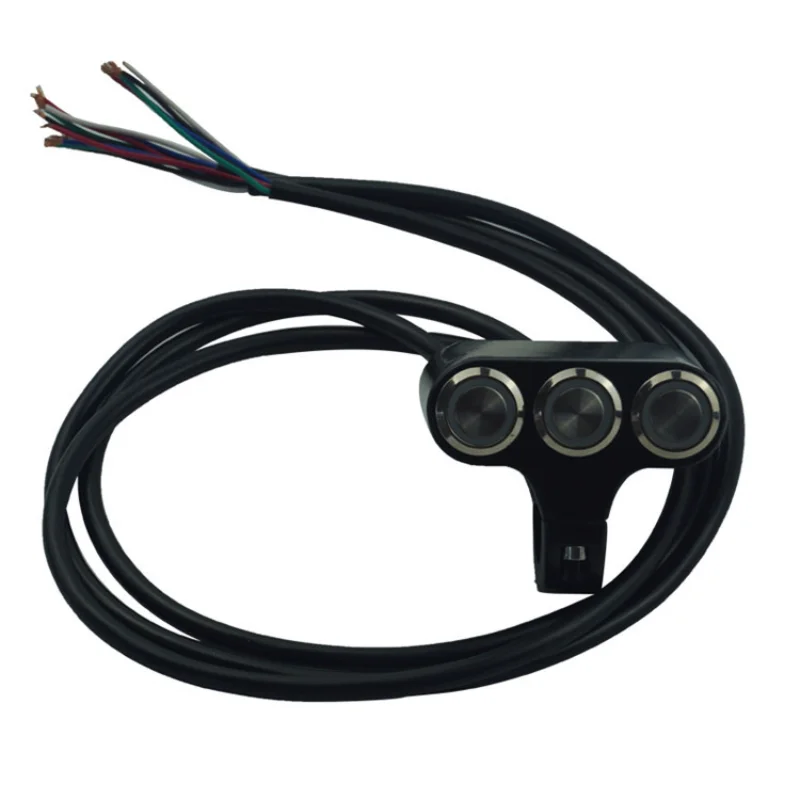 

Universal Motorcycle Switches With LED 22mm Handlebar Mount Switch Headlight Hazard Brake Fog Light ON-OFF Aluminum Alloy
