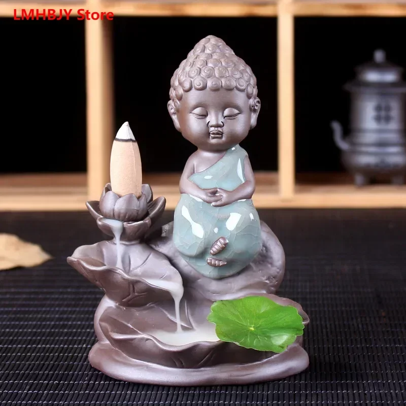 

Purple Sand Backflow Incense Stove Ceramic Incense Stove Tower Incense Stove Zen Chinese Home Incense Tea Ceremony Decoration