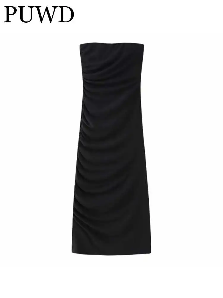 

Платье женское средней длины на молнии сзади, без рукавов